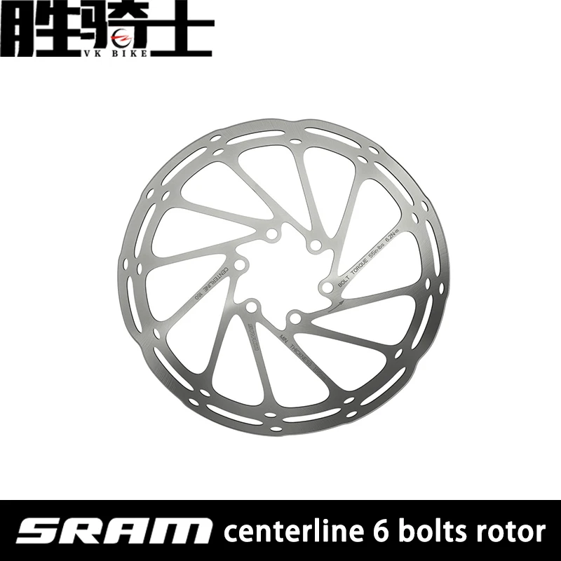 sram-マウンテンバイクおよびロードバイク用の中央ディスクブレーキローター6ボルト180mm160mm