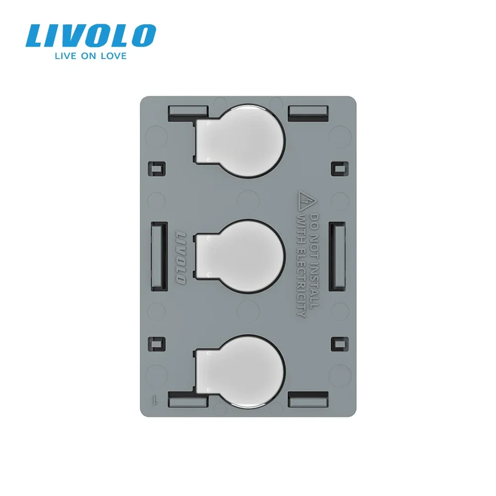 Livolo 3 Gang 1 Way Switch Module For US Standard Panels,AC 110-250V,Touch Screen Control