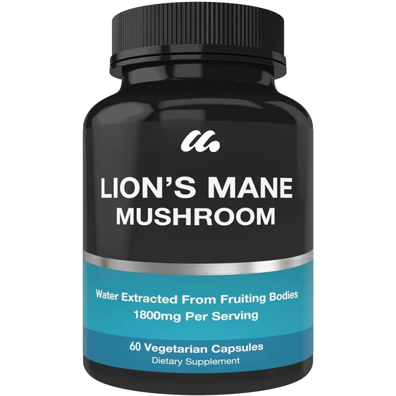 

Organic Lion's Mane Mushroom Capsules - Lion's Mane Mushroom Supplement - Lion's Mane Extract Powder -60 Vegetarian Capsules