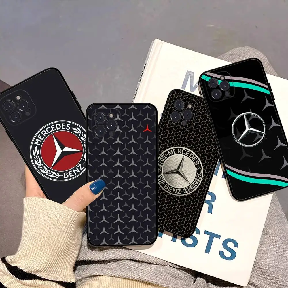 Car M-Mercedes-Benz Phone Case For IPhone 16 15 14 13 12 11 17 Pro Max Simplicity Back TPU Soft Case - view 5