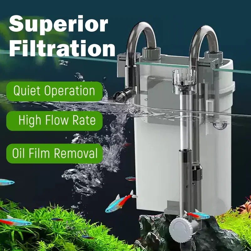 

Aquarium External Oxygen Pump Fish Tank Hanging Filter Waterfall Maker Water Filter System Aquarium Oxygen Setup Machine