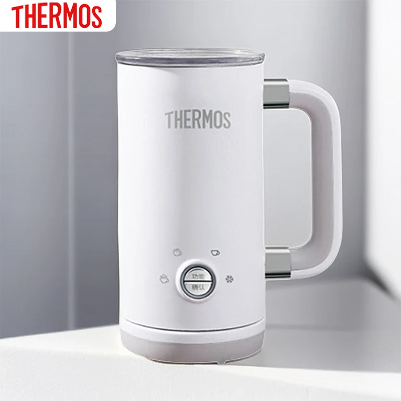 

THERMOS Electric Milk Frother Automatic Foam Maker Steam Machine Warmer Hot / Cold Latte Coffee Blender Kitchen Appliances 220V