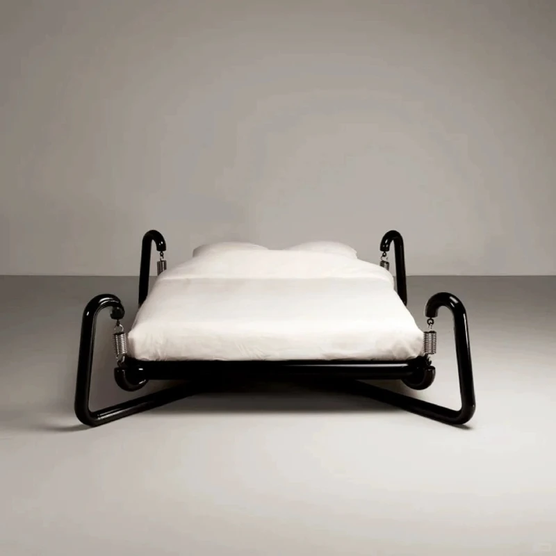 

Double bed, wrought iron bed, modern style, spring bed