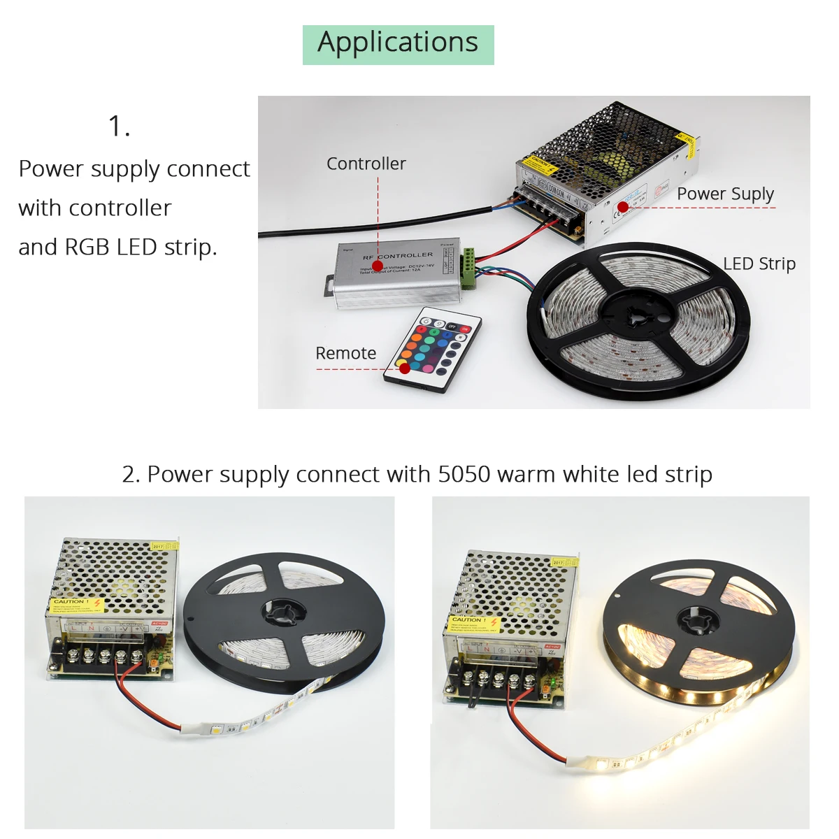 LED Switching Power Supply Driver 85-265V AC input to 12V 15W 1.25A 2A 3A 5A 6.5A 10A 30A Transformer