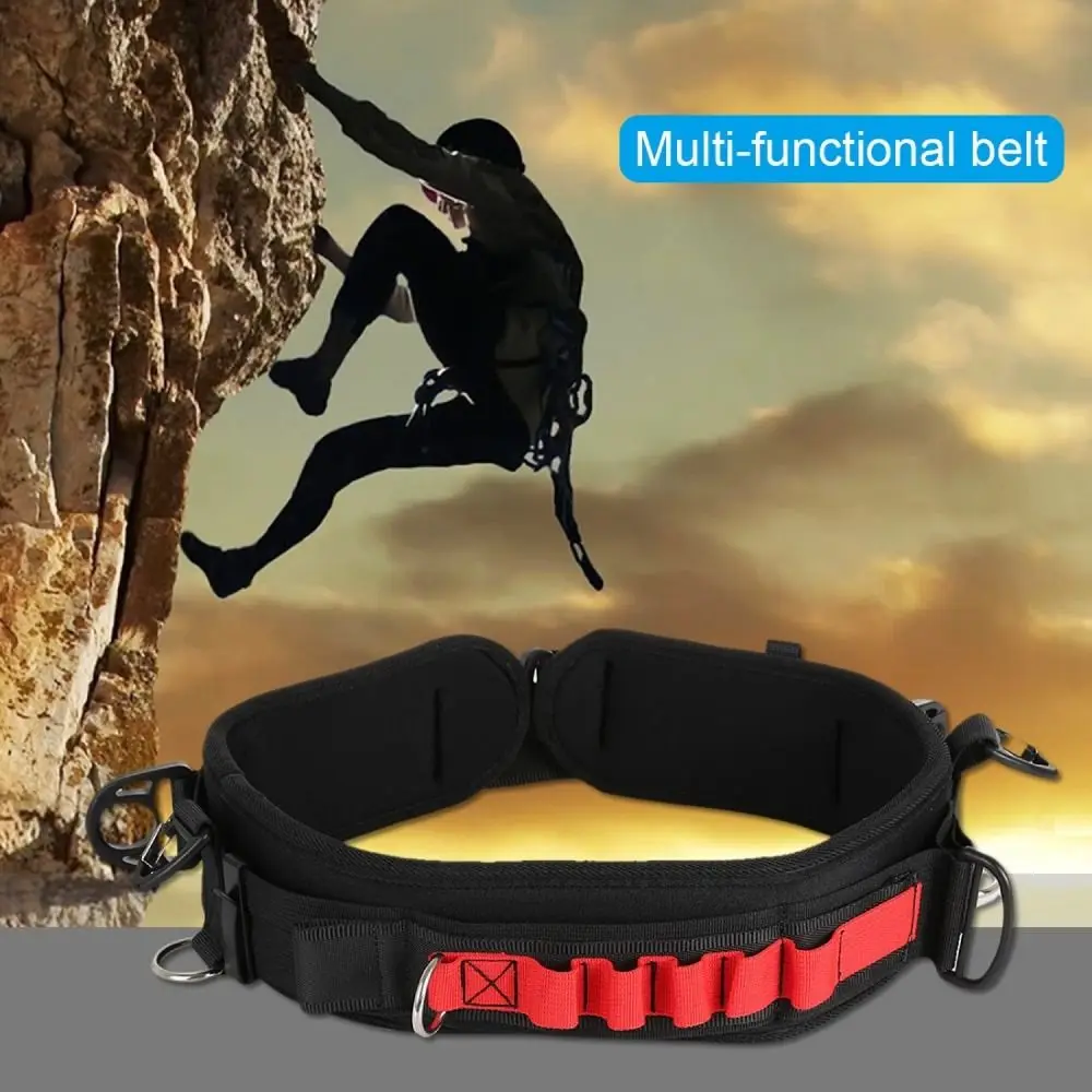 Adjustable Cameras Waist Belt Multi-functional Hanging SLR/DSLR Waistband Strap Nylon D-rings Camera Lens Bag Outdoor Activities