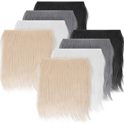 25x25cm Square Artificial Fur Patch Fabric Soft Plush Faux Fur for Bags Craft Costume Hat Decoration DIY Apparel Sewing Supplies