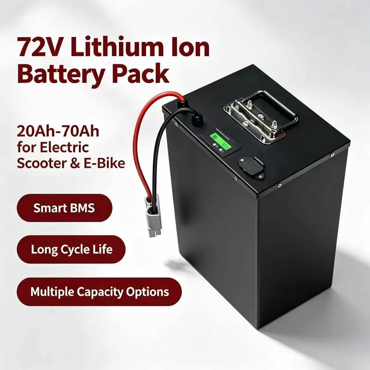 20S 72V 20AH 30AH 30A 60AH 50AH 70AH Lithium Ion Li-ion Battery Pack with 50A 100A Smart Bluetooth BMS for Electric Pedal