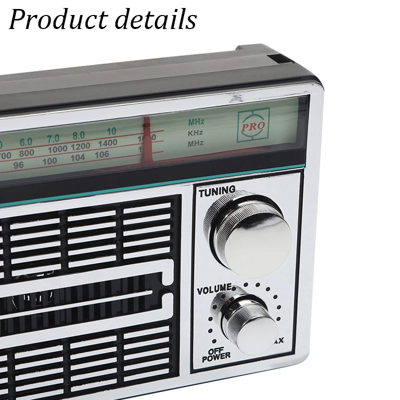 Портативный Полнодиапазонный радио Ретро FM/AM/SW радиоприемник с 52 мм динамическим динамиком DSP IC чип USB зарядка и источник питания батареи