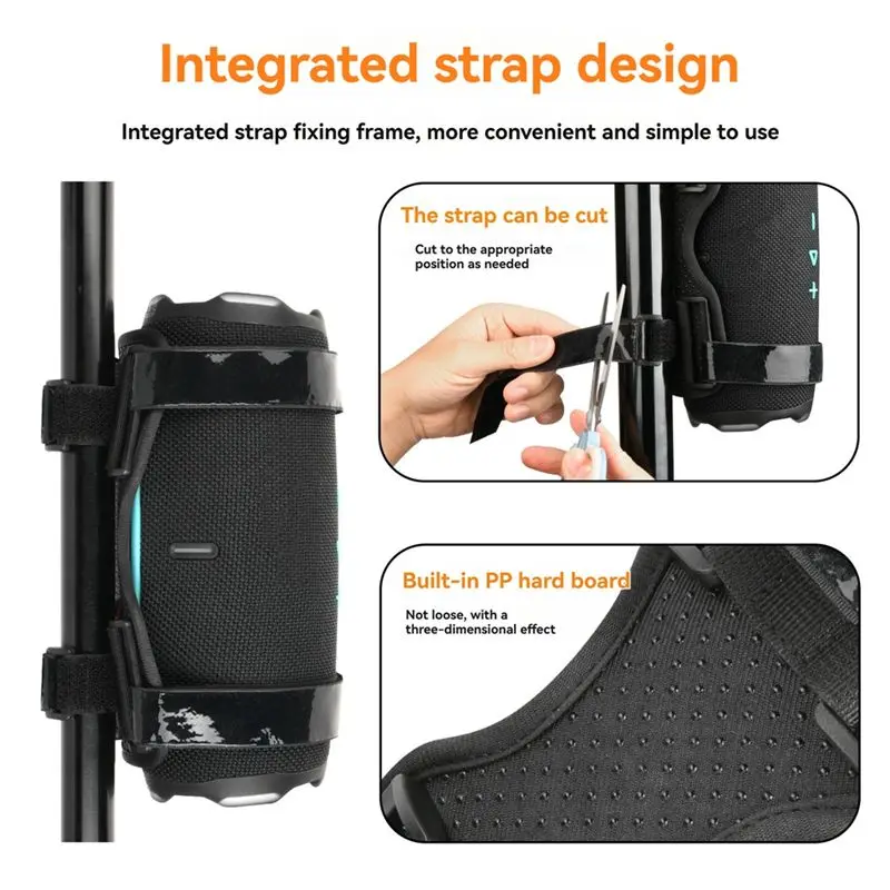 NEW HOT In Stock-Universal Adjustable Bike Speaker Mount For Flip 6/Charge 5 Bluetooth Speaker Secure Attachment For Outdoor