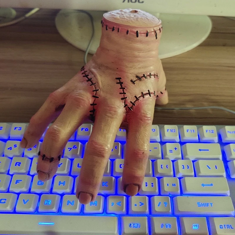 Decoración de Halloween, manos y palmas rotas, decoración del hogar, Material de vinilo, adorno de parodia de Halloween