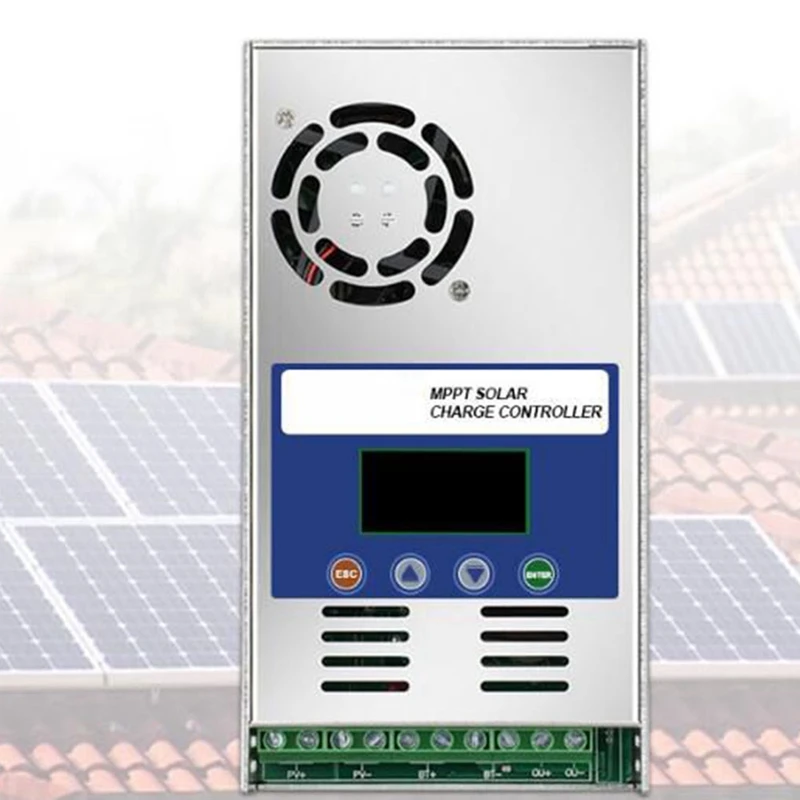 Solar Charge Controller MPPT Solar Controller 12V 24V 36V 48V Auto Battery LCD Display Solar Charge Regulator Max 190VDC