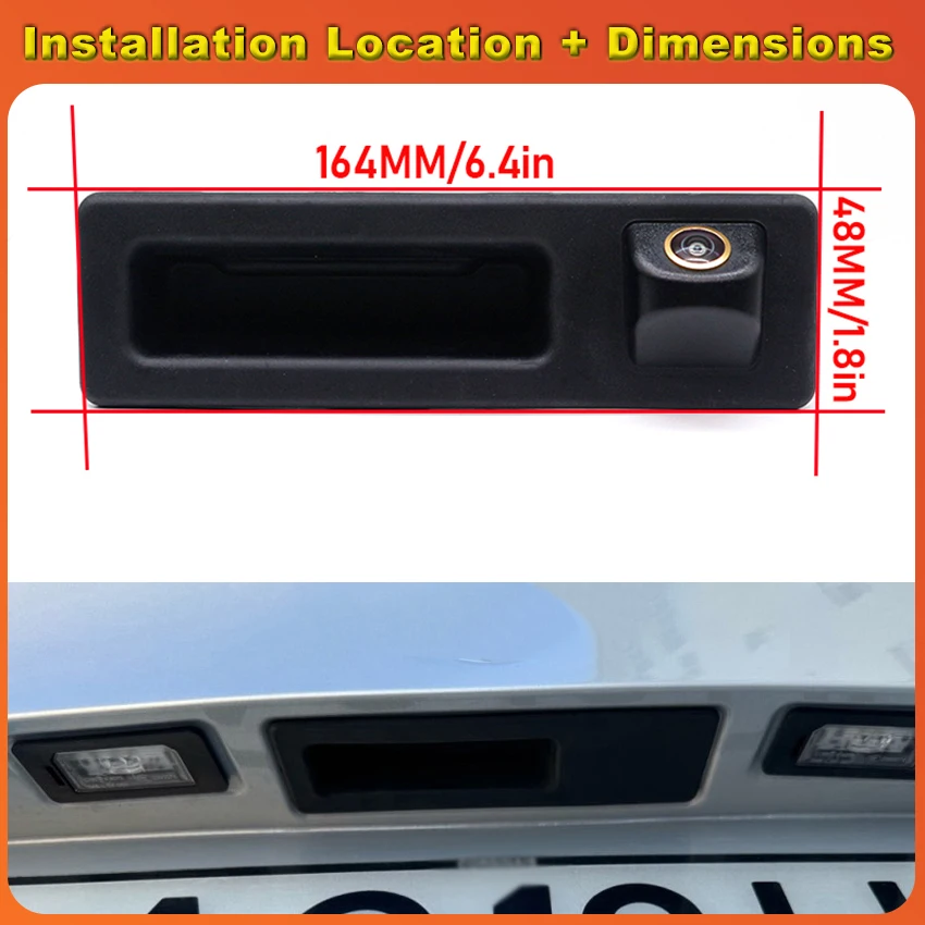AHD HD Night Vision Rear View Camera For BMW 2 Series F45 2010~2014 2015 2016 2017 Trunk Handle Backup Parking Reversing Camera