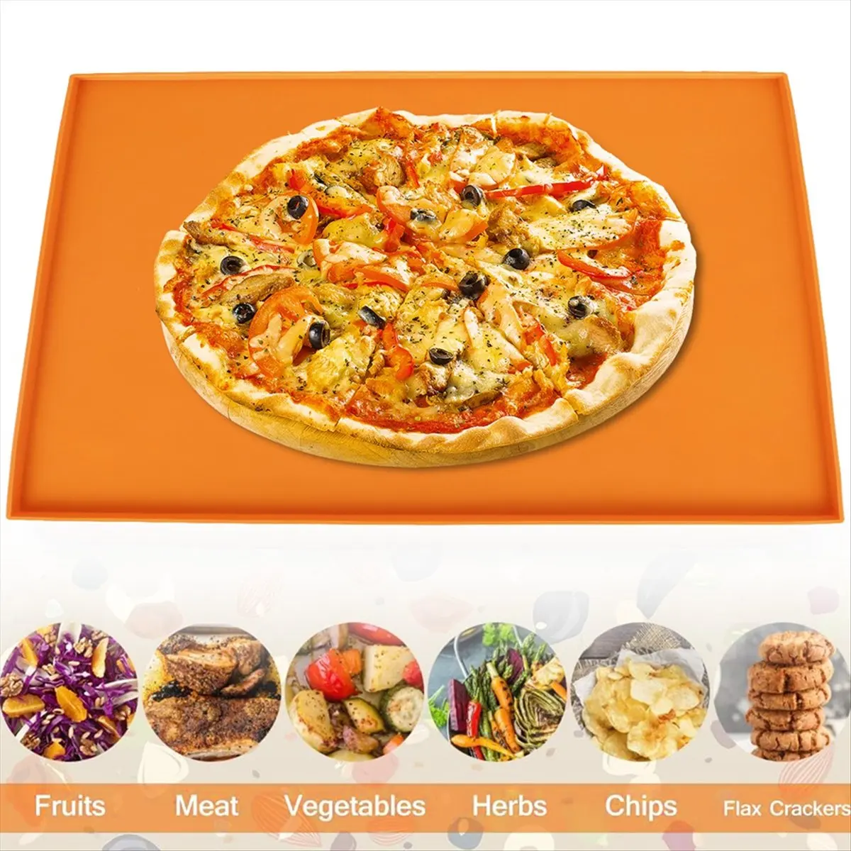 N14R Top Multifunctional Silicone Cake Roll Mat Leak-Proof Baking Mat Flour Mat