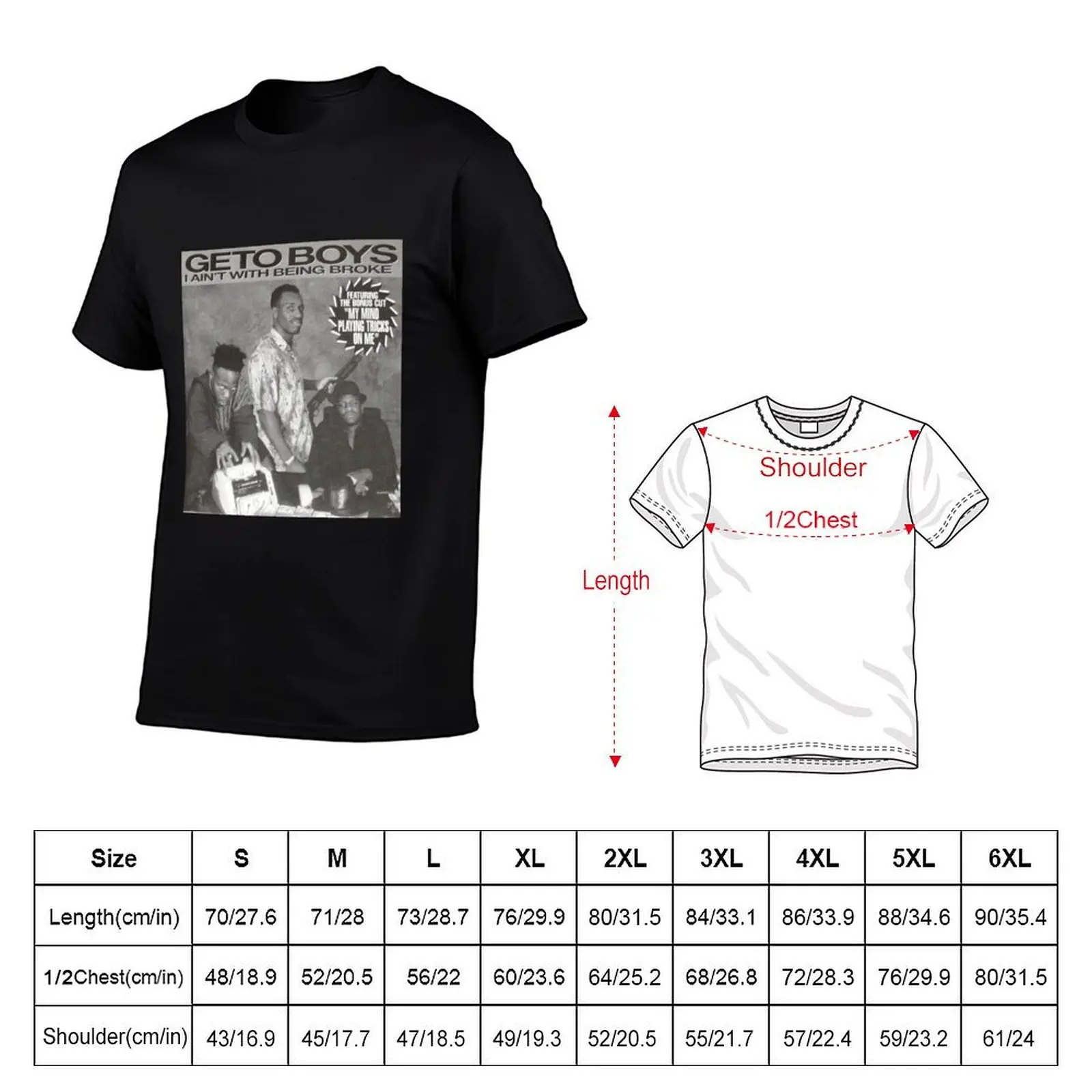 Geto Boys Hip Hop Rap Music 1991 T-Shirt plus size tops fashion shirts mens clothing