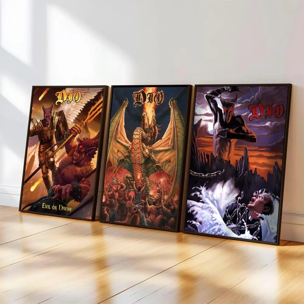 لوحة هولي دايفر دي ديو للخط الفني المقاوم للماء، مادة قماشية للمقهى، لا يمكن لصقها بدون إطار