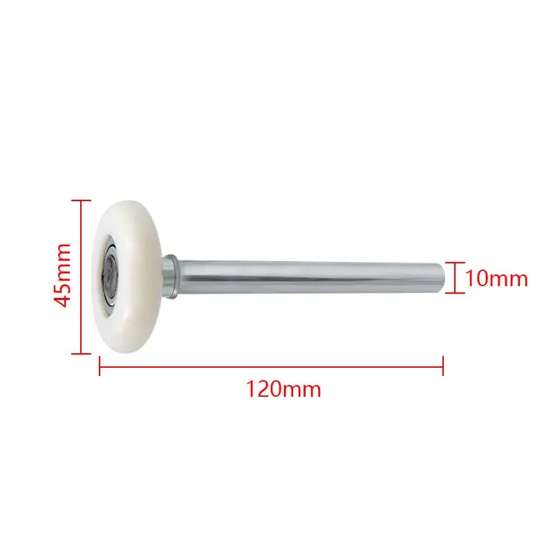 1pc Heavy Duty White Nylon Garage Door Roller Wheel Ball Sealed Bearing 105mm/120mm/175mm Length suit for the heaviest of doors