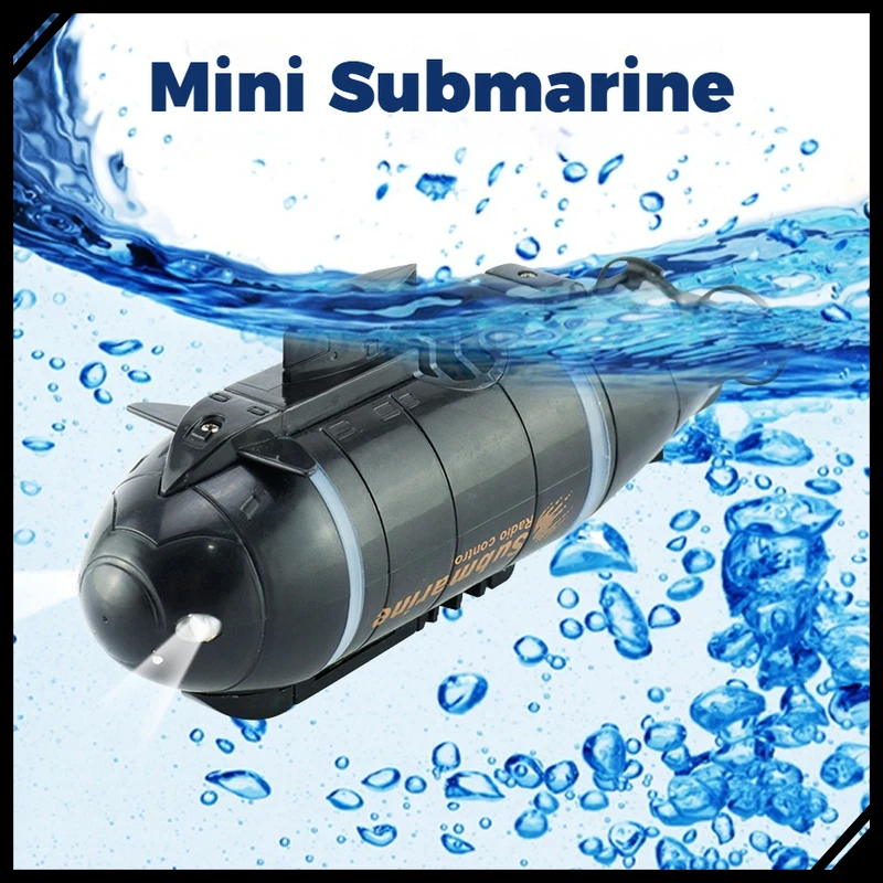 Mini RC الغواصة 2.4G التحكم عن بعد الكهربائية الغوص قارب نموذج محاكاة الغواصة للأطفال لعب المياه هدية بطارية عادية