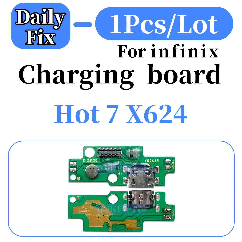 Replacement USB Charging Daughter Board for Infinix Hot 7 X624 Phone Dock Connector Repair