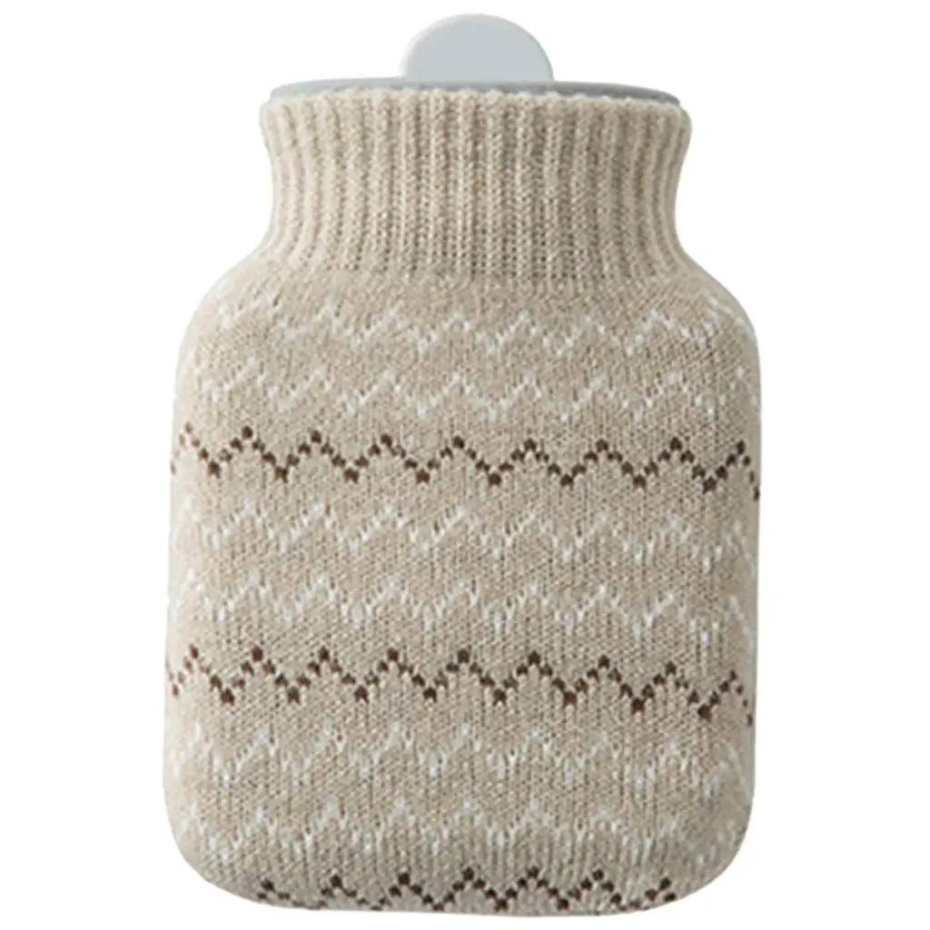 Anti Burst Silicone Hot Water Bag with Cute Cover for Period Cramps Backache Neck Pain Relief Portable Hand Warmer Gift