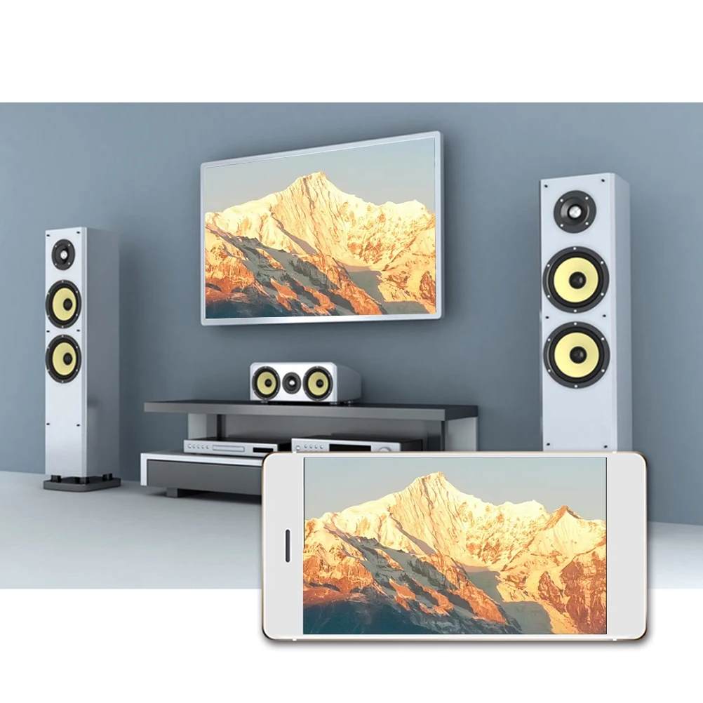 Adapter Dongle Black WiFi Display Dongle Streaming Cast Miracast Airplay for Projector Phones