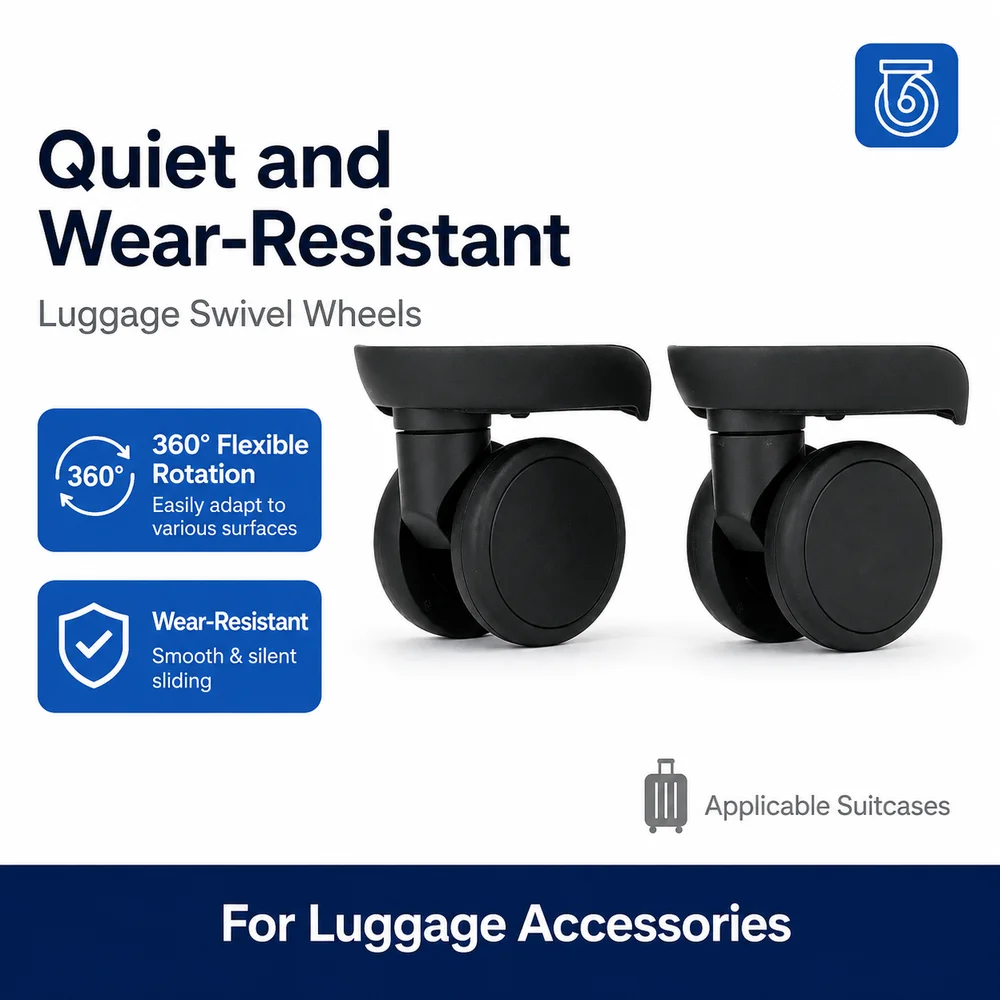 Universal Luggage Wheels For Xiaomi HZW003 STW295 360° Swivel Caster Smooth Rolling Noise Reduction Replacement Roller Parts