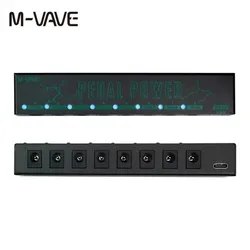 Alimentatore a pedale effetto chitarra M-vave 8 uscite cc isolate/uscita USB 5V per accessori per chitarra di protezione 9V