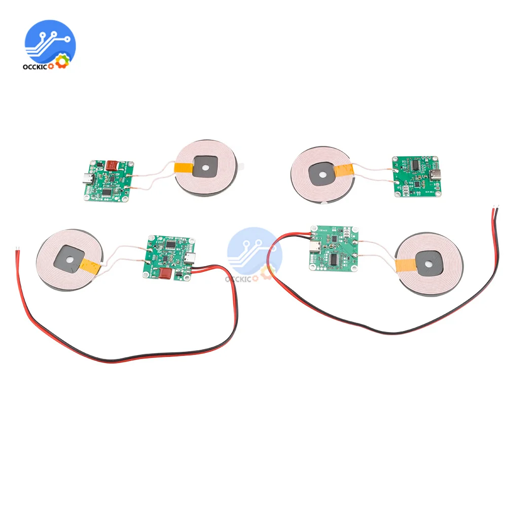 20ワットハイパワー5v 9v 12v急速充電ワイヤレス充電器送信機モジュールタイプc usb + コイルチーユニバーサル自動車電話バッテリー