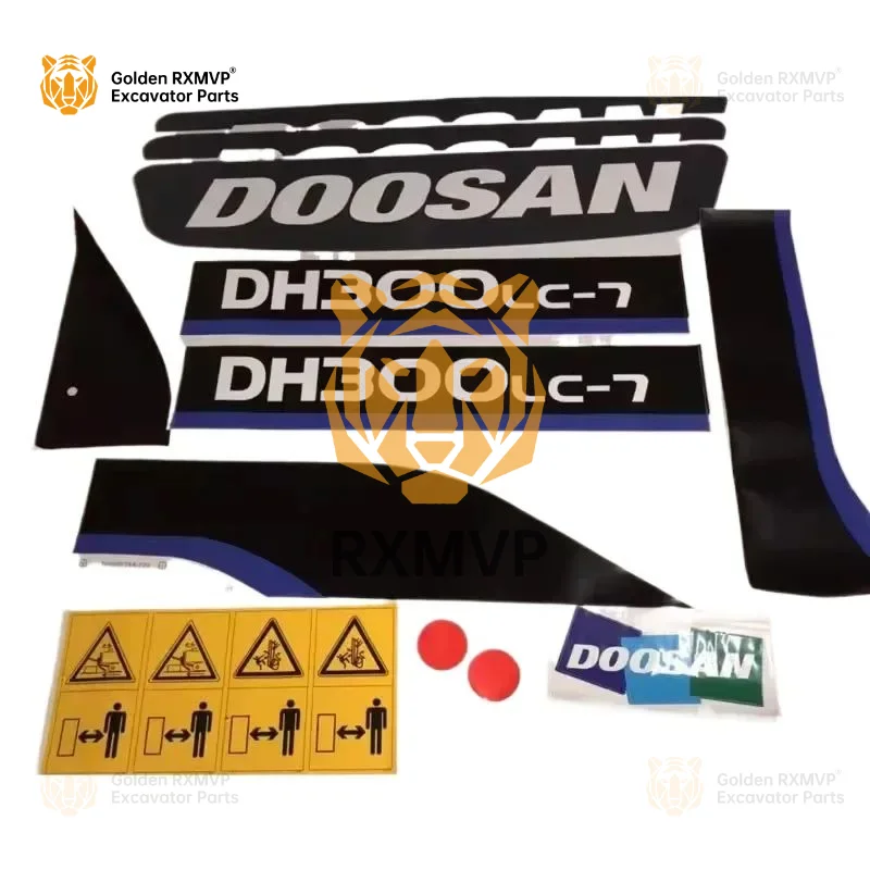 For Doosan daewoo sticker  DX60 DX300 DH150 DH225 DH300 DH370-7 body sticker Excavator