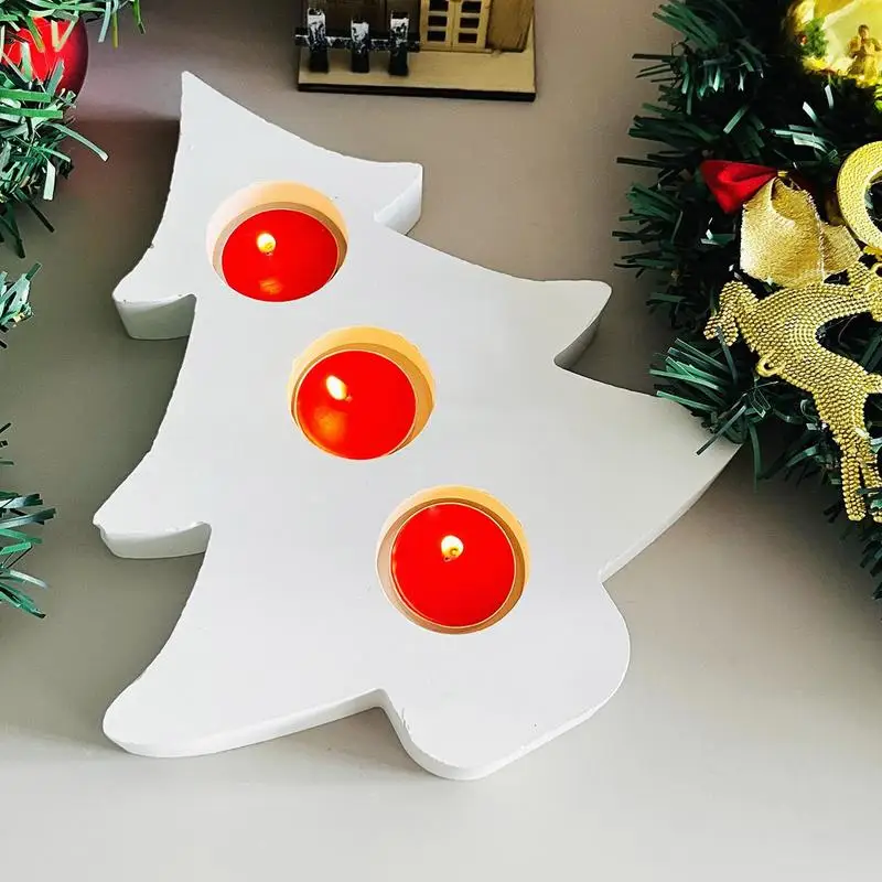 

Candle mold Christmas tree candle mold candle holder making mold Christmas tree shaped silicone mold resin candle holder mold