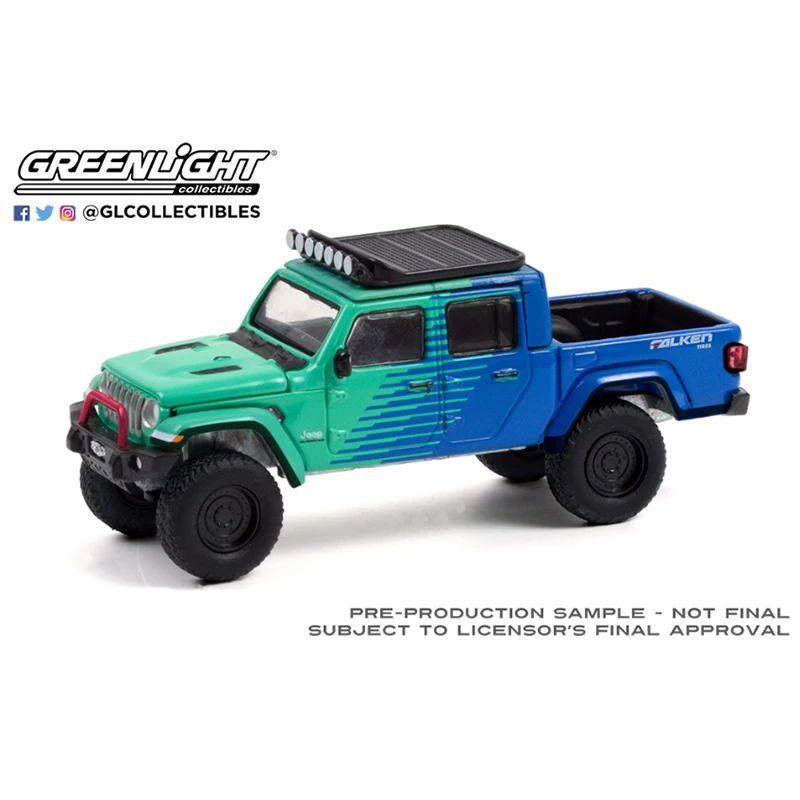 

GreenLight масштаб 1:64 2021, модель автомобиля Jeep Gladiator из сплава, имитация автомобиля, классический сувенир для взрослых, подарок, статический дисплей