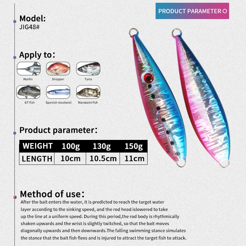 Cuchara TEASER J48 – Metal luminoso para aguas profundas - imagen 4