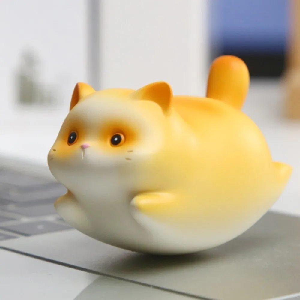 

Desk Ornament Shake Cat Swinging Doll Chubby Cute Cat Resin Ornament Kawaii Cartoon Cat Car Decorations Home Decor