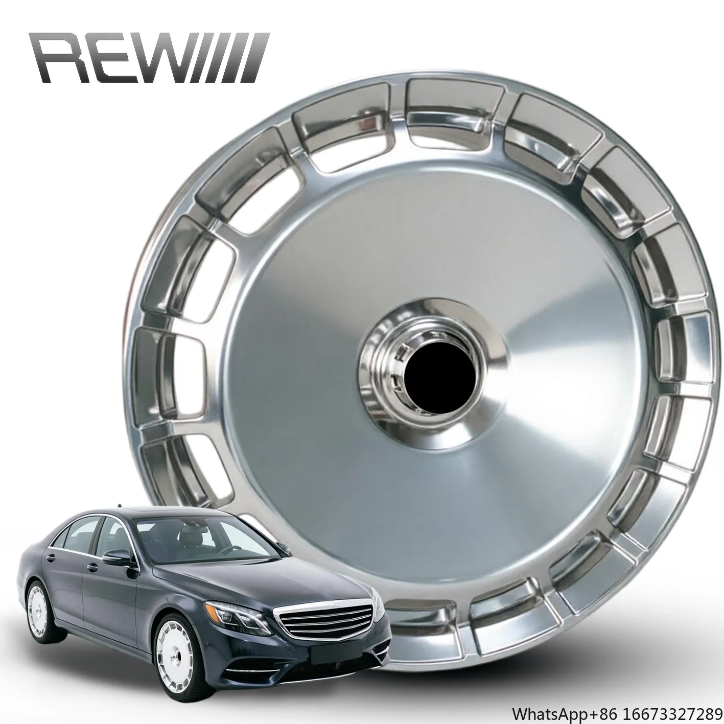 Silver Wheels 19-22 Inch 5x112, Flat Closed Central Concave Rim Structure, Dynamic Balanced Stable  Business Driving Rim