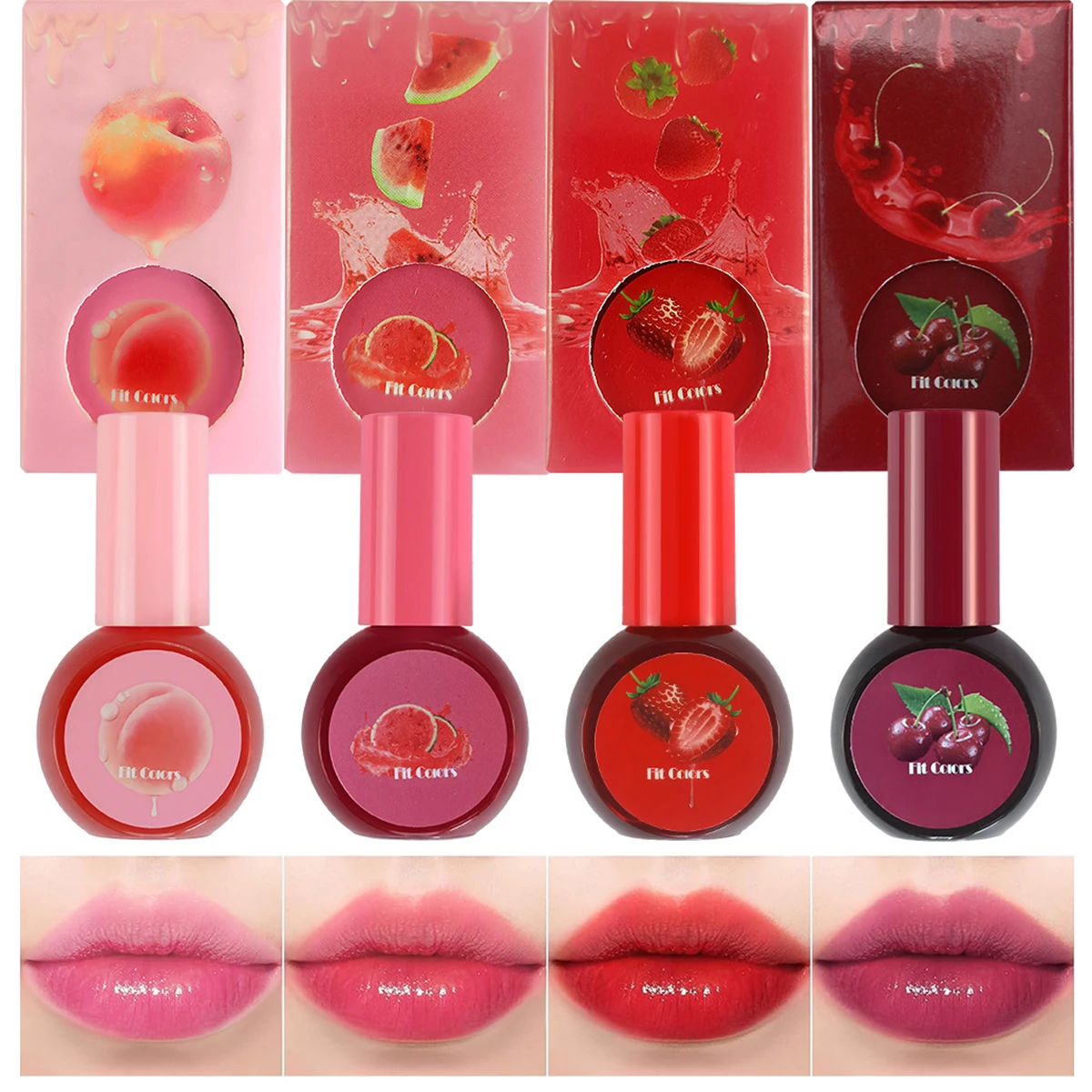 New Fashionable Fruit Lipstick With Shiny Colors And Vegetarian Colors Long Term Moisturizing Glaze Tone High Pigment Lipstick