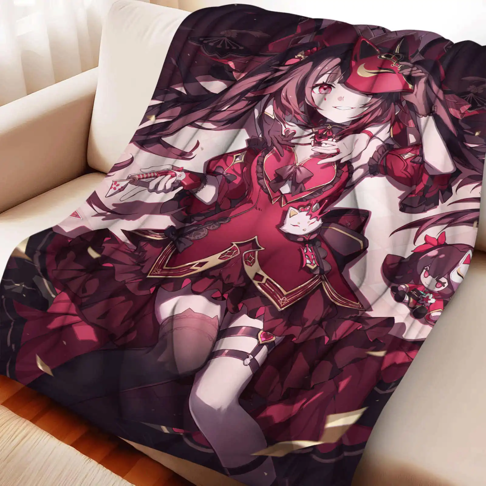 

Фланелевое одеяло с рисунком Honkai: Star Rail Sparkle, мягкое одеяло в стиле аниме, многофункциональный декор, универсальные одеяла для дома