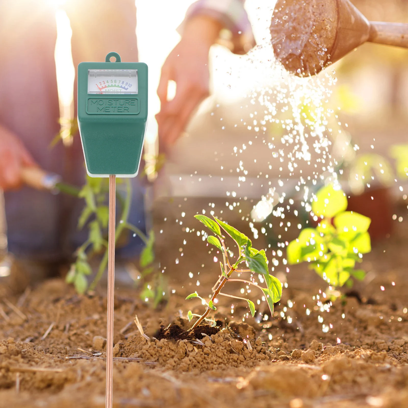 

Измеритель влажности почвы Материал премиум-класса не требуется Легко читается для садовых ферм Газонные растения Инструмент для тестирования в помещении и на открытом воздухе