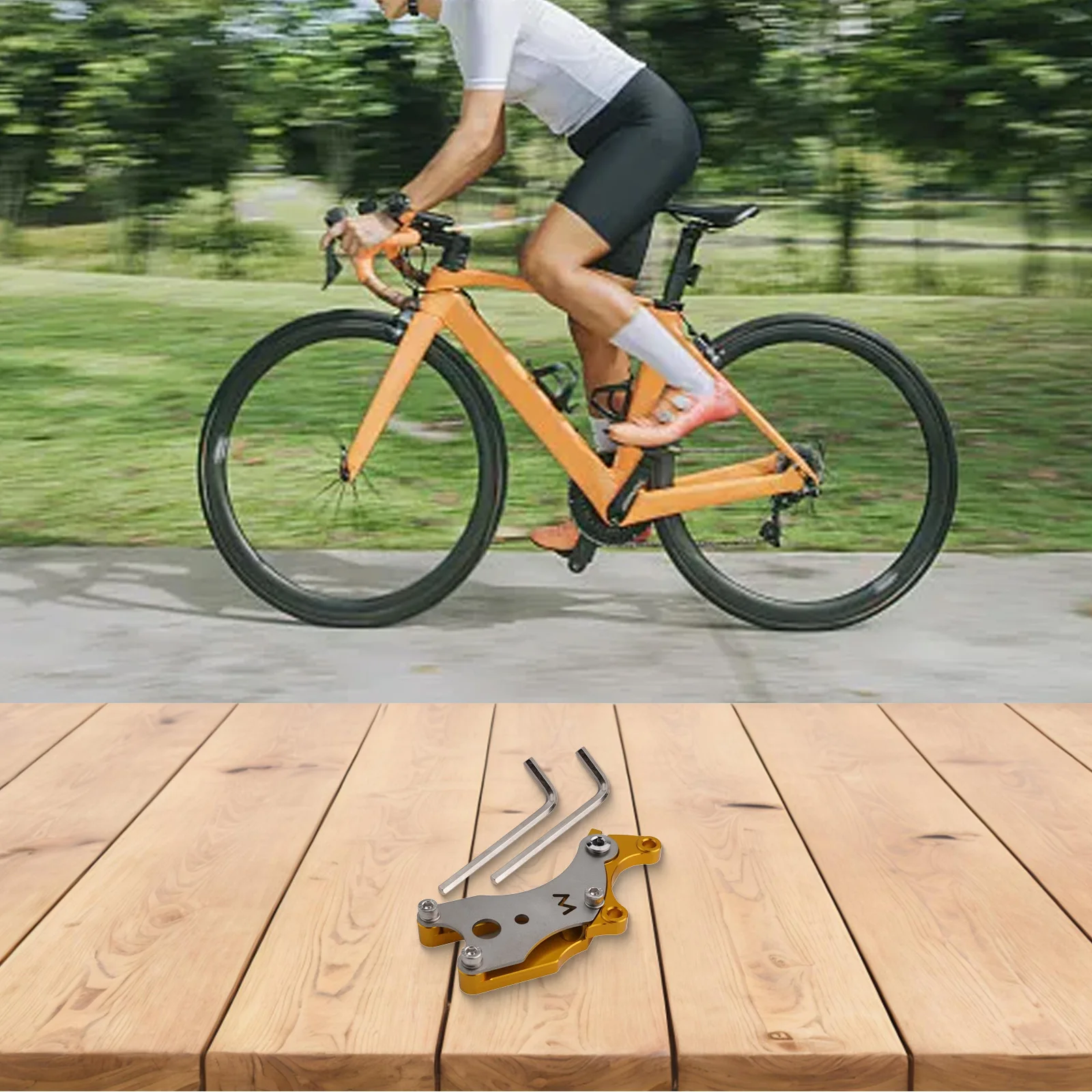 Convert Your for Road Bike to Disc Brakes Disc Brake Adapter Easy Install Lightweight and Various Color Choices