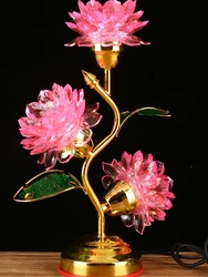 Lotus Buddha for Changming Lamp Led Colorful Household Buddha Before Plug-in Decorative Crafts To Friends Customers Figurines