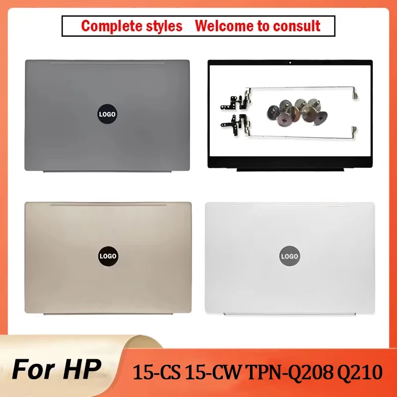 New Laptop Case For HP Pavilion 15-CW 15-CS TPN-Q208 TPN-Q210 LCD Screen Back Cover Front Bezel Hinges L23879-001 Top Cover