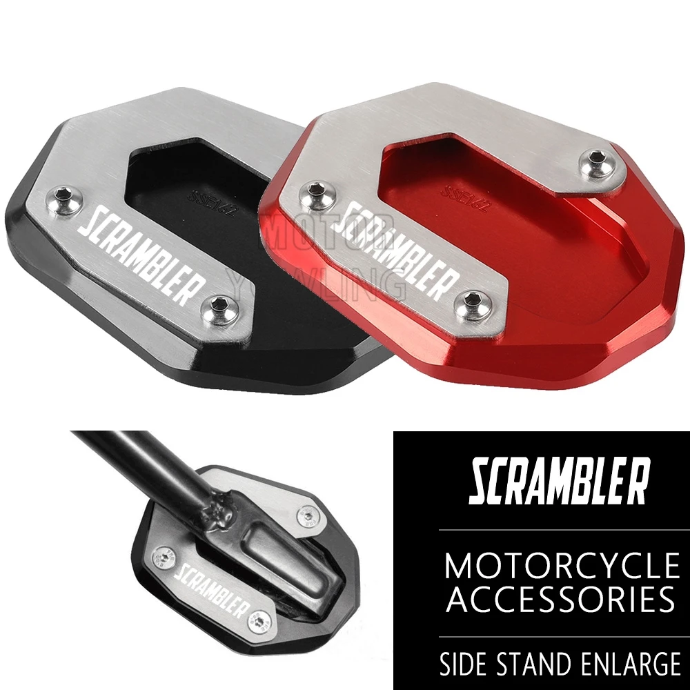 

Motorcycle Accessories Kickstand Foot Side Stand Extension Pad For Ducati Scrambler Sixty2 Icon Rafe racer Classic Urban Enduro