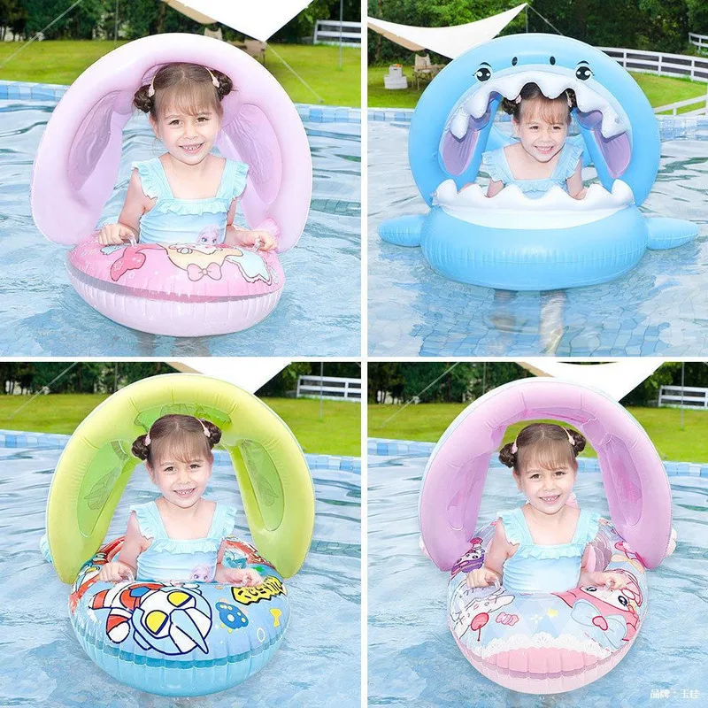 Airplane Seat Ring Kids Swimming Float Cute Cartoon Baby Inflatable Pool Ring For Water Play Fun And Safe Bathing Essential