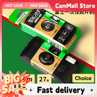 Fujifilm ACE 400 ISO Disposable Film Camera 27 Exposures Built-in Flash Single-Use Retro Photography Camcorder for Travel Party