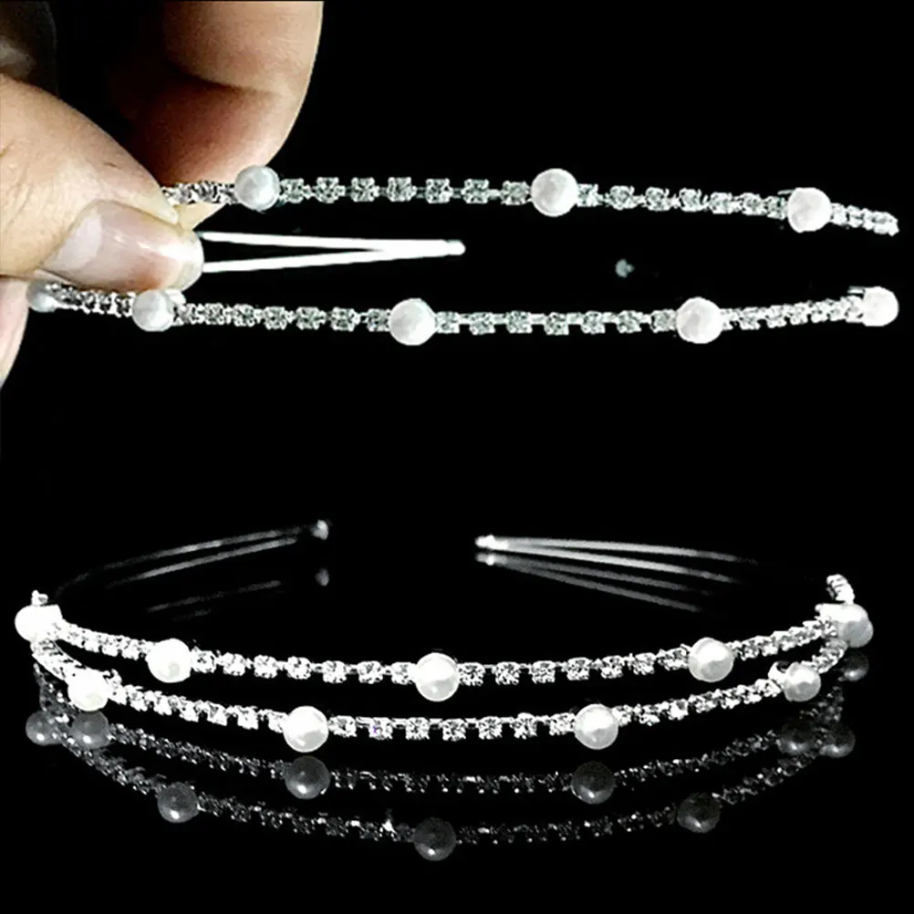 

Crystal Kids Headband Jewelry Sweet Elegant Hairband for Girls Child Wedding Party Prom Photoshoot Accessories