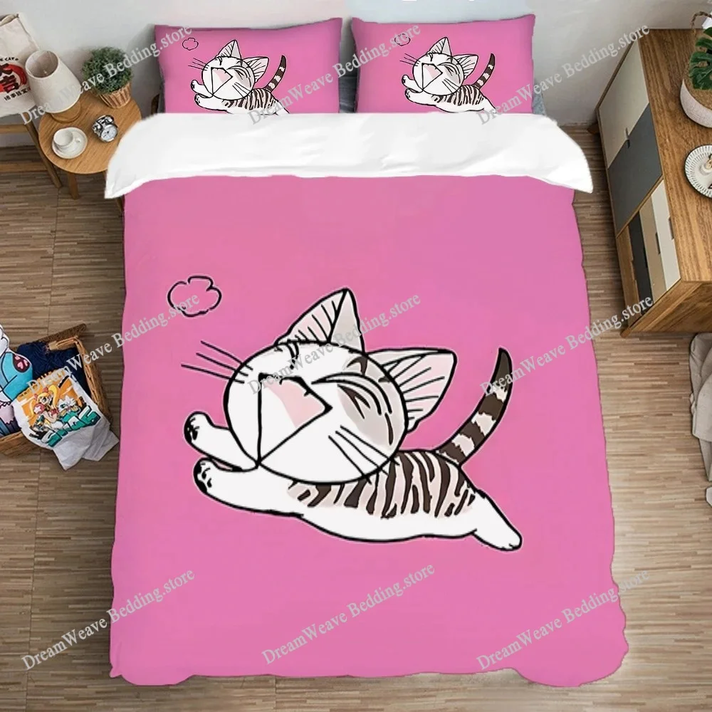 

Bedding Set Double Size Quilt Cover Bed Linen Sets Fashion Pillowcase Art Duvet Covers Chi's Sweet Home Comforter Queen Textile