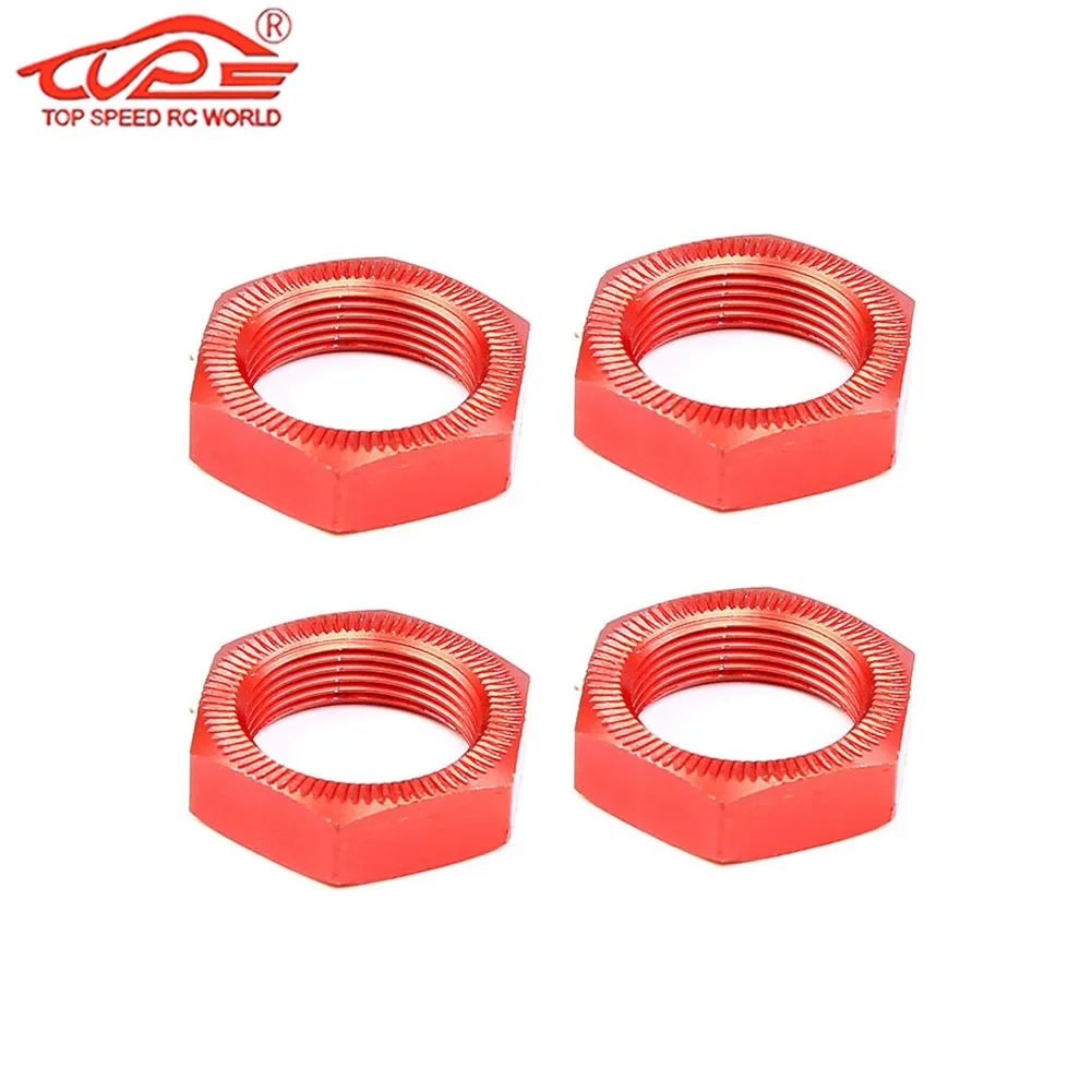 Metalen Wielnaaf 24mm Maat Moer 4 st voor 1/5 HPI ROFUN ROVAN KM Mcd Redcat Rcmk Baja 5B Ss Rc Auto Onderdelen