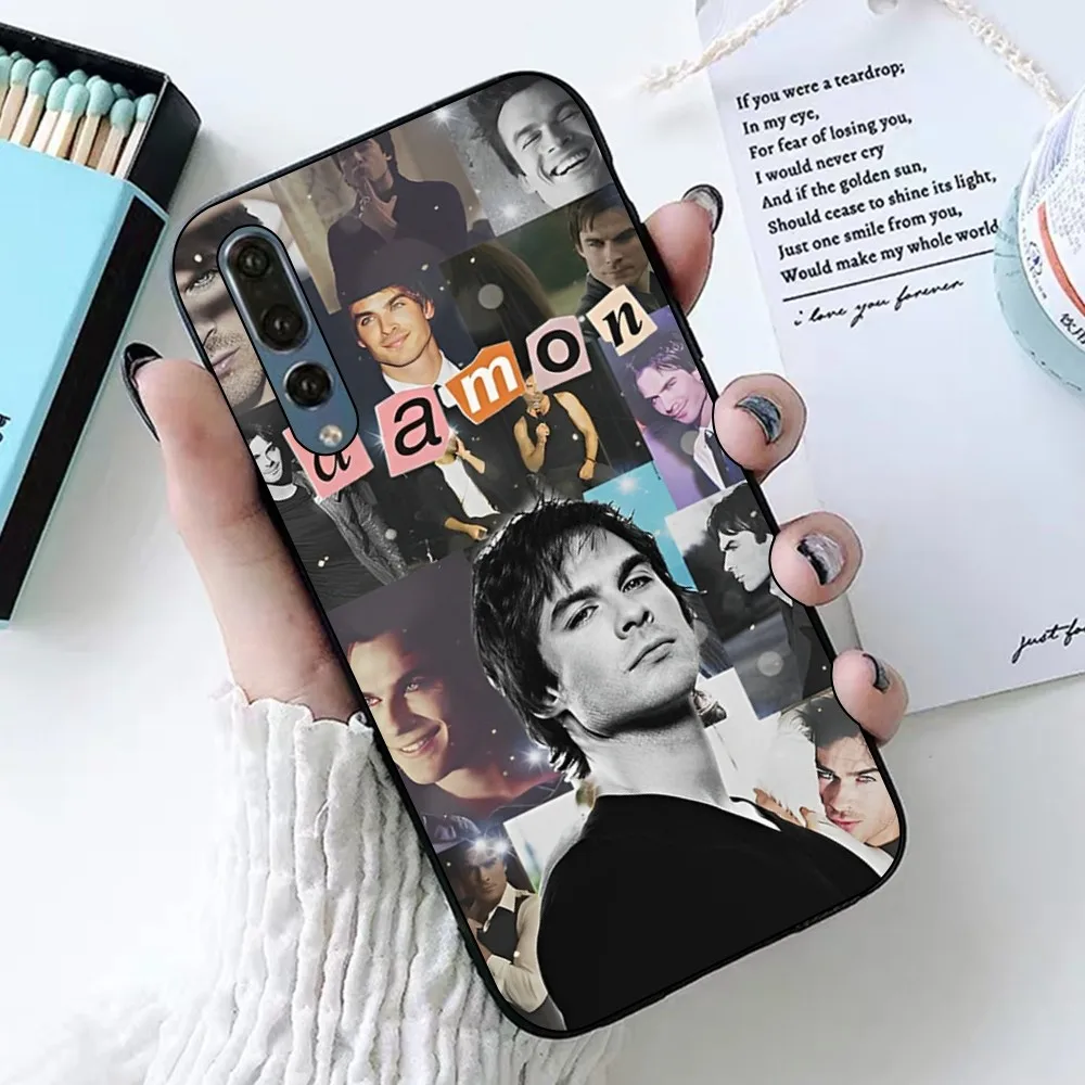 The Vampire Diaries Damon Salvatore Etui na telefon do Huawei P 8 9 10 20 30 40 50 Pro Lite Psmart Honor 10 lite 70 Mate 20lite