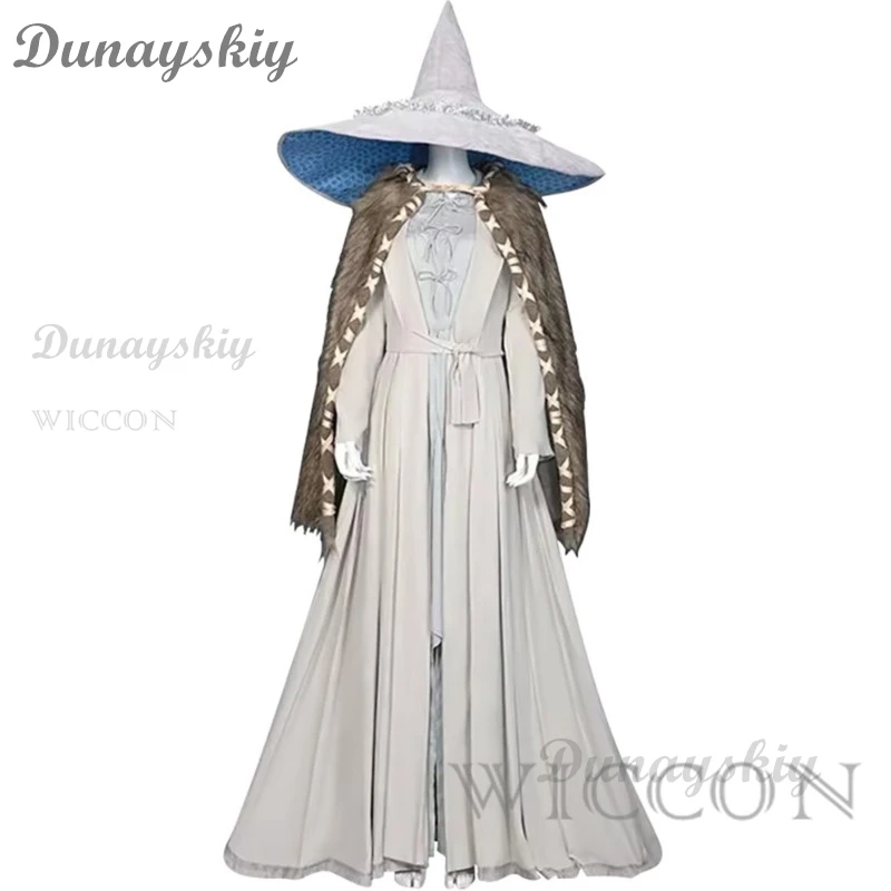 Gioco Ranni Costume Cosplay Set completo parrucca cappello Set completo Halloween carnevale Cosplay abbigliamento Ranni
