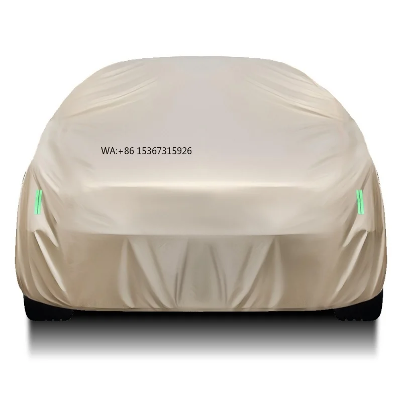 

Полный автомобильный чехол с защитой от солнца и дождя, утолщенная хлопковая ткань Оксфорд из ПВХ, полное покрытие, автомобильный чехол
