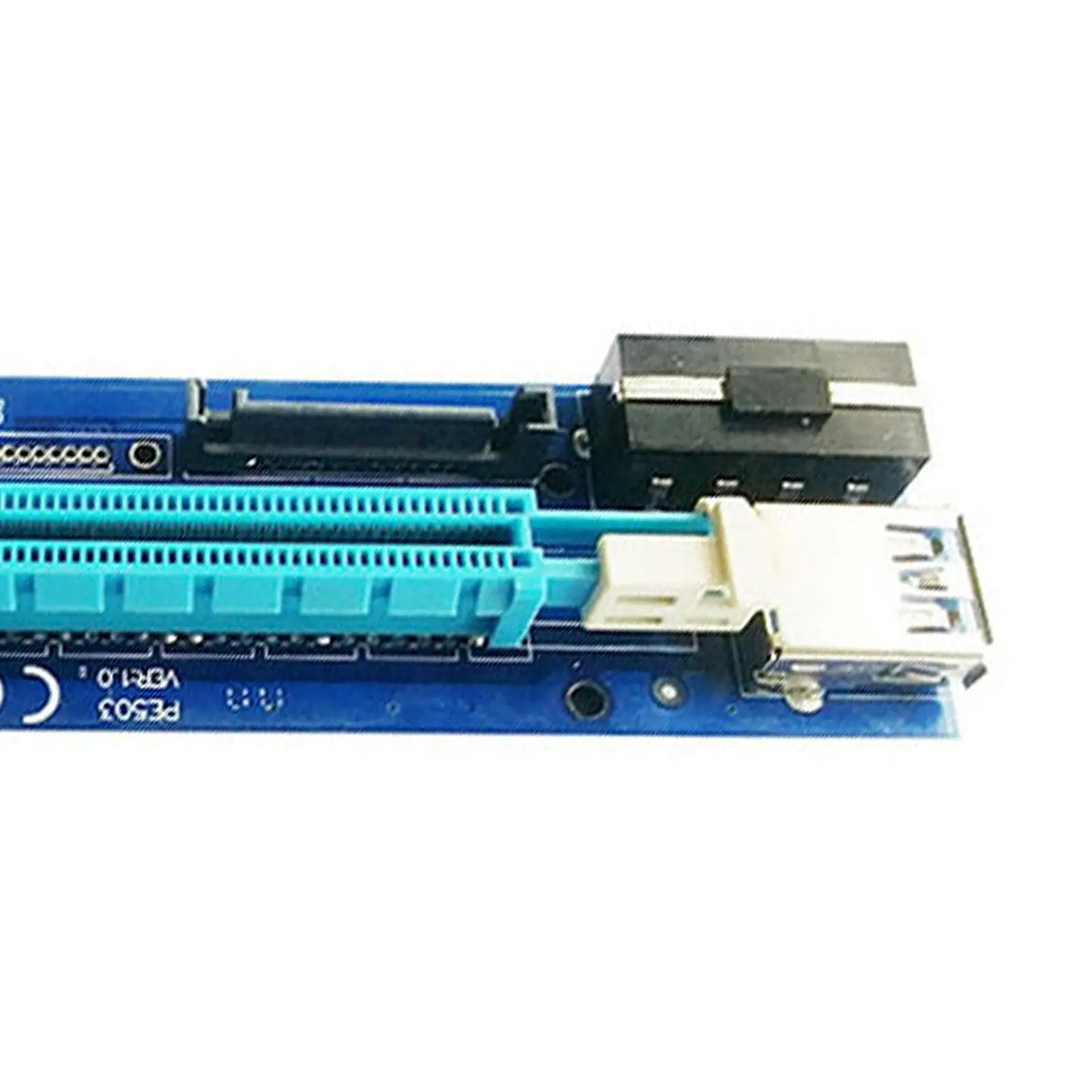 PE503 PCI-E GPU Riser Card 4PIN+ Адаптер питания для биткойн-майнера