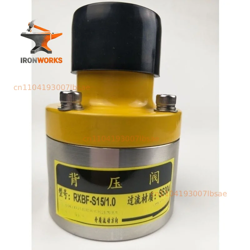 Stainless Steel Threaded Back Pressure Valve DN6 PN25 Hydraulic Control for Metering Pump System